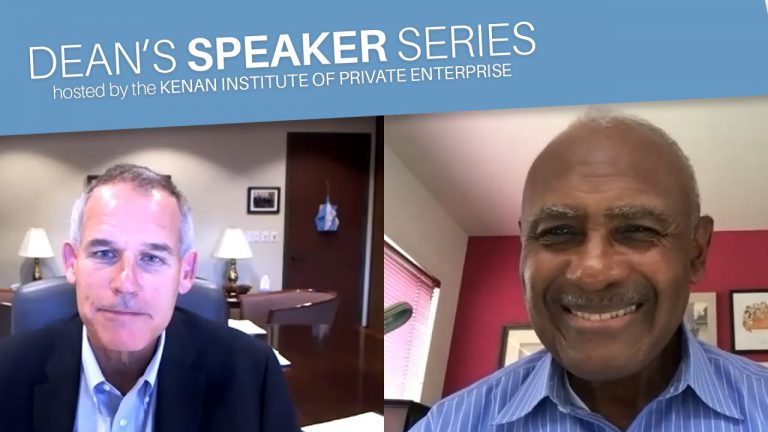 Dean's Speaker Series Harvey Gantt Doug Shackelford